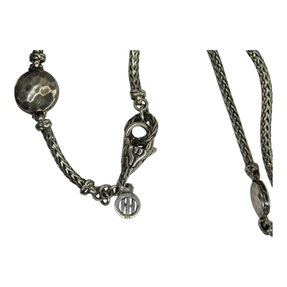 John Hardy 925 Sterling Silver Hammered Palu Dot 36" Classic Chain Necklace 41g - Picture 3 of 6